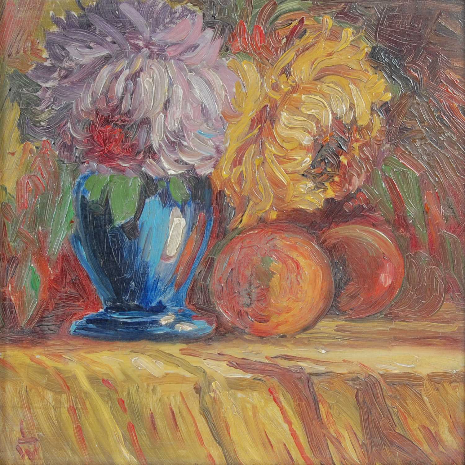 Still Life Painting by W Lewis Signed