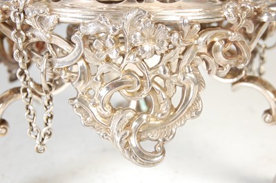 Lot 441 - A Victorian silver tea kettle on stand, Sheffield, 1853