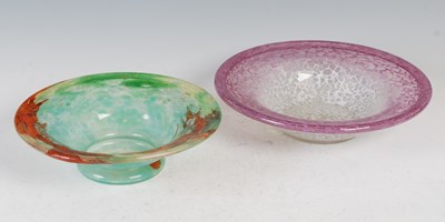 Lot 544 - A Monart bowl, shape IG