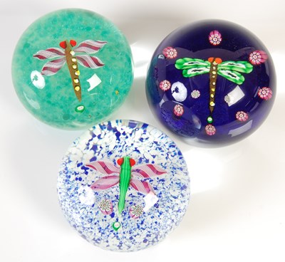 Lot 591 - Three Paul Ysart style paperweights