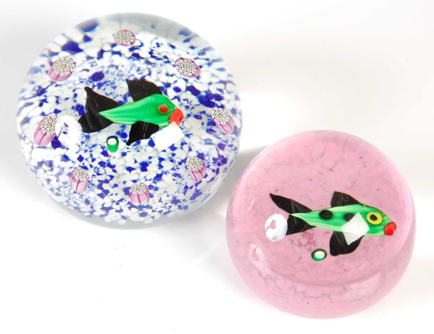 Lot 596 - Two Paul Ysart style paperweights