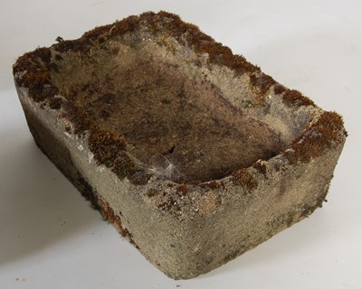 Lot 116 - Three assorted composite stone garden planters