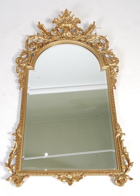 Lot 122 - A composite giltwood wall mirror in the 19th century taste