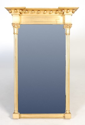 Lot 120 - A 19th century giltwood wall mirror in the Regency taste
