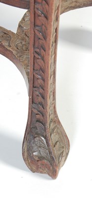 Lot 83 - A Chinese dark wood urn stand, Qing Dynasty