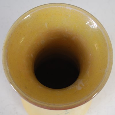 Lot 603 - A Ruskin pottery vase, dated 1908
