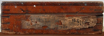 Lot 135 - A 19th century mahogany and brass bound gun case, John Dickson & Son, Edinburgh