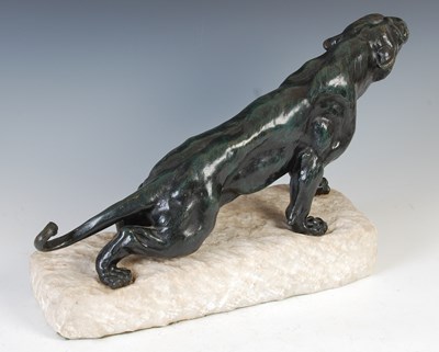 Lot 167 - Nino De Fiesole, an Art Deco bronze model of a roaring tiger