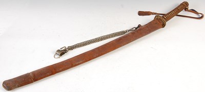 Lot 760 - An early 20th century World War II Japanese officers Samurai sword