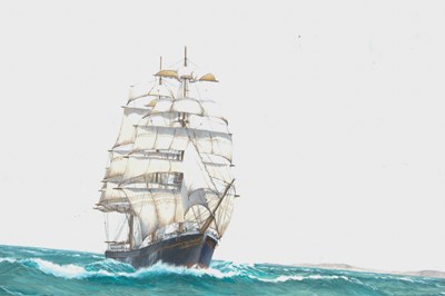 Lot 557 - William John Popham (20th century), Clipper in...