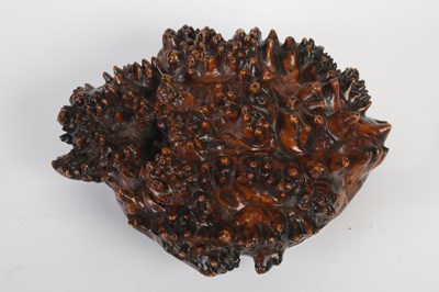 Lot 239 - A large Scottish burr wood snuff box