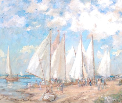 Lot 360 - Andrew Archer Gamley (1869-1949) A Regatta Day...