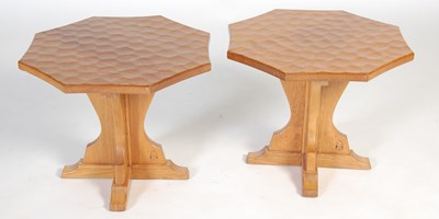 Lot 30 - Horace 'Knightman' Knight, a pair of oak octagonal occasional tables