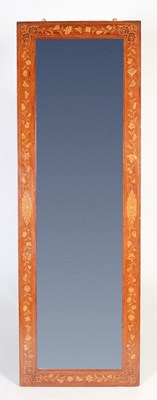 Lot 123 - A 19th century Dutch mahogany and marquetry inlaid rectangular wall mirror