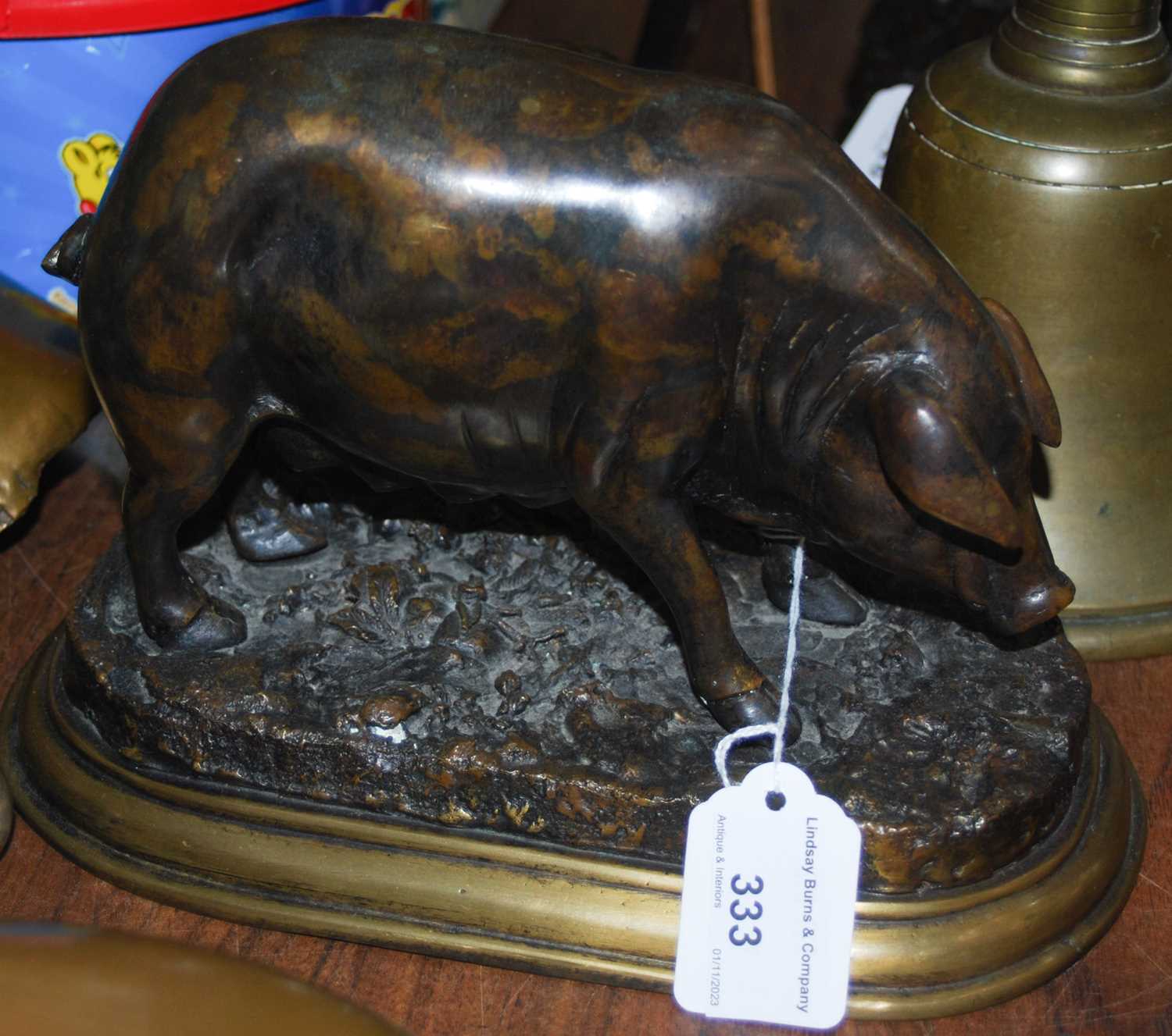 Lot 333 - After Jules Moigniez (1835-1894), a bronze...