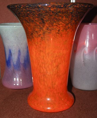 Lot 8 - A group of five assorted Vasart glass vases,...