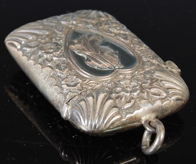 Lot 392 - A rare late Victorian silver vesta case,...