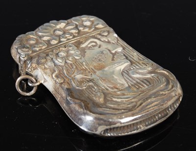 Lot 393 - An American Art Nouveau sterling silver vesta...