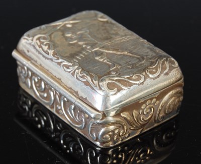 Lot 394 - An American sterling silver trinket box, the...