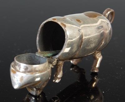 Lot 395 - An American sterling silver vesta case, formed...