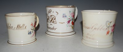 Lot 14 - Three 19th century English porcelain...