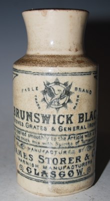 Lot 20 - A 19th century pottery bottle for 'Brunswick,...