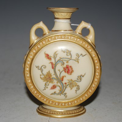 Lot 25 - A late 19th century Royal Worcester ivory...