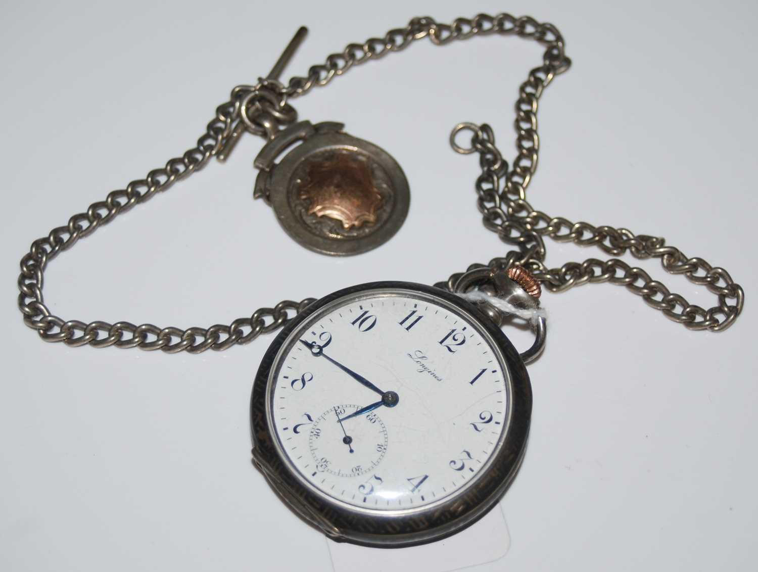Lot 36 - A vintage Continental white metal cased open...