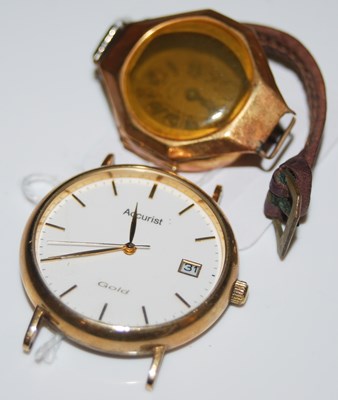 Lot 37 - A vintage 18ct gold cased Westend Watch Co....