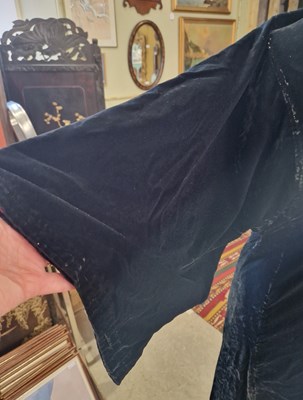 Lot 584 - An East European black velvet robe.