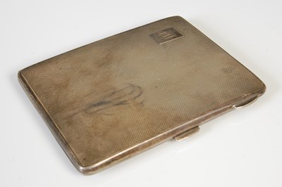 Lot 415 - A George V silver cigarette case, Birmingham,...
