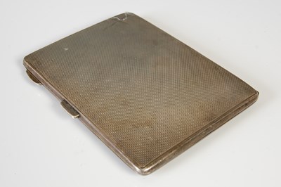 Lot 415 - A George V silver cigarette case, Birmingham,...