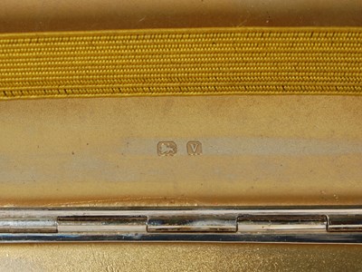Lot 415 - A George V silver cigarette case, Birmingham,...