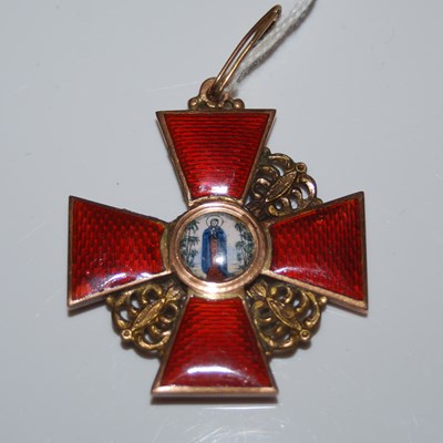 Lot 61 - An early 20th century Russian Imperial Order...