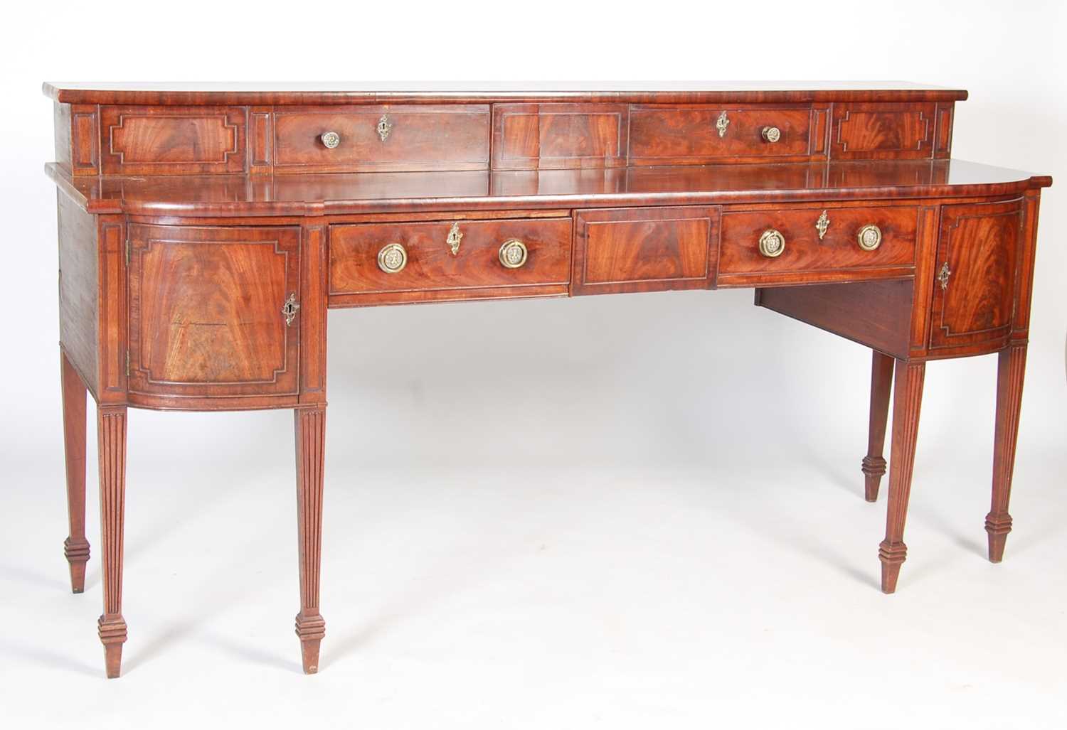 Lot 11 - A 19th century Scottish mahogany sideboard,...