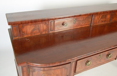 Lot 11 - A 19th century Scottish mahogany sideboard,...