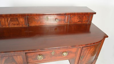 Lot 11 - A 19th century Scottish mahogany sideboard,...