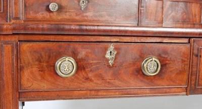 Lot 11 - A 19th century Scottish mahogany sideboard,...