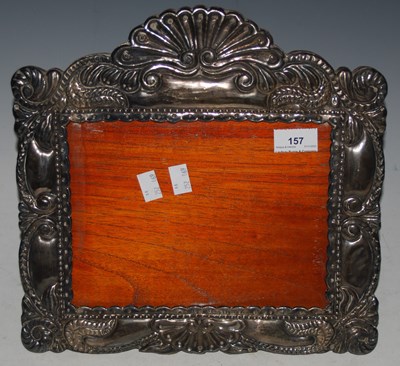 Lot 157 - A stirling silver mounted rectangular...