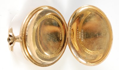 Lot 429 - An American 14K gold pocket watch, No.1058785,...