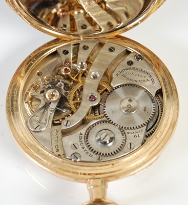 Lot 429 - An American 14K gold pocket watch, No.1058785,...
