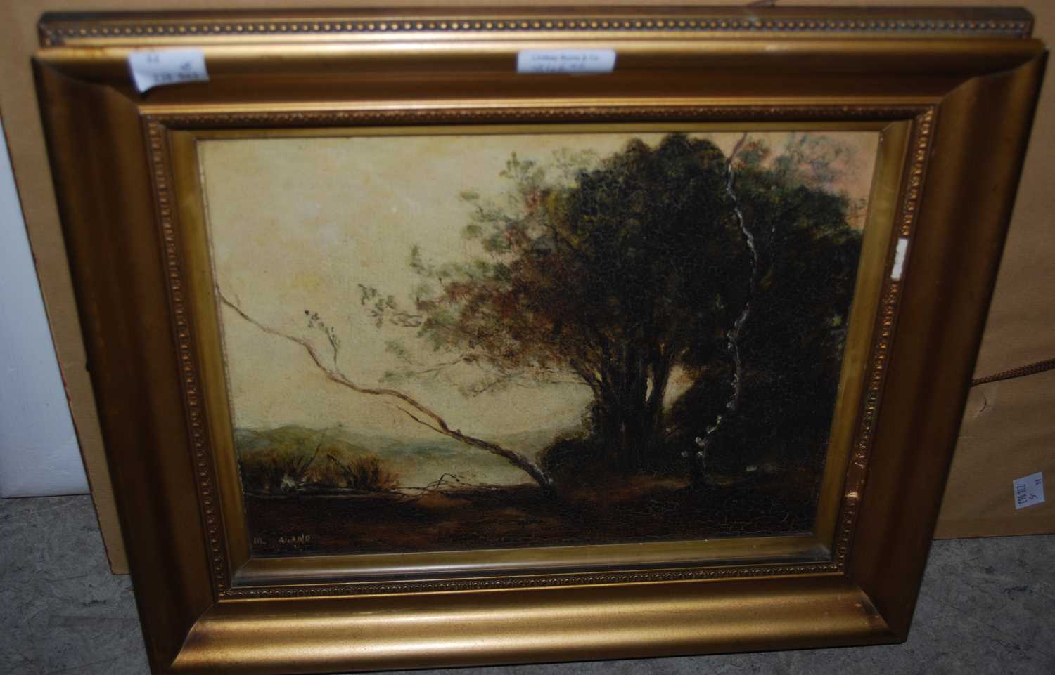 Lot 846 - A group of six framed pictures to include two...