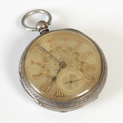 Lot 437 - A Victorian silver cased open-faced pocket...