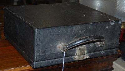 Lot 867 - A portable cased Corona typewriter.