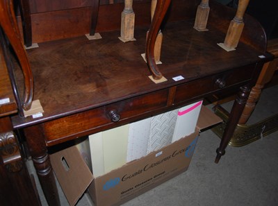 Lot 877 - A 20th century mahogany washstand with two...