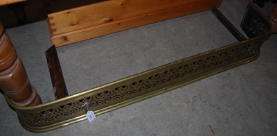 Lot 879 - A copper Art Nouveau style fire fender with...