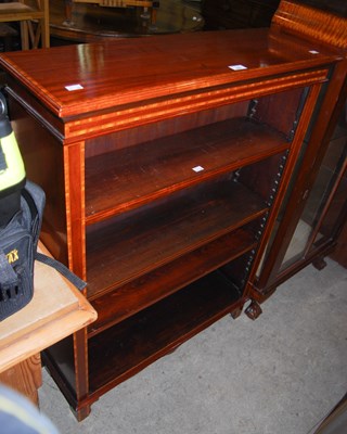 Lot 882 - An Edwardian mahogany and satinwood banded...