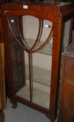 Lot 884 - A mid-century mahogany astragal glazed display...