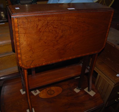 Lot 892 - An Edwardian mahogany and satinwood inlaid...