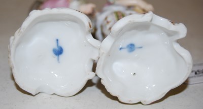 Lot 203 - A pair of Continental porcelain figures, boy...